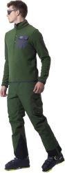 Matsdal - pánska fleecová mikina s kapucňou 1/2 zip, Leaf XL (2)