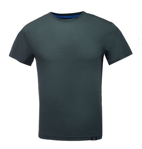 2117 of Sweden ALMO pánské merino triko s krátkým rukávem, forest green