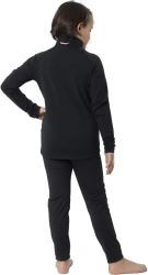 Undal - detská funkčná mikina 1/2 zip, čierna 152 (3)