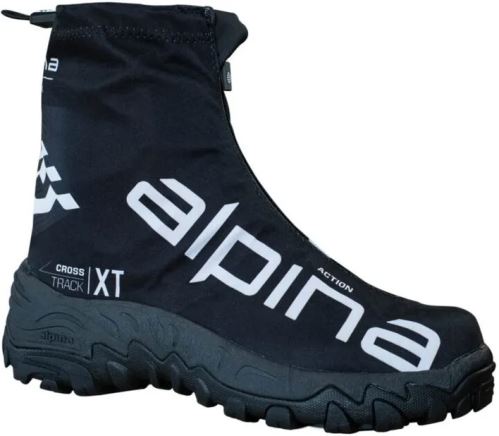 Unisex zimné topánky Alpina XT Action, čierno-biele