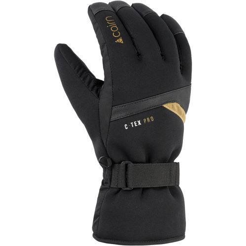 Pánske lyžiarske rukavice Cairn Lugano M C-TEX PRO, Black Coffee