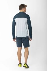 2117 of Sweden Krokfors pánske tričko z merino vlny, Pearl Blue (3)