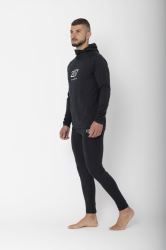 2117 of Sweden Undal pánská funkční mikina s kapucí, Black (4)