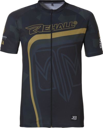 Rehall Lance-R pánske cyklistické tričko s krátkym rukávom, Camo Olive