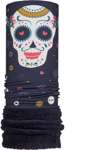 Cairn Malawi Polar Plush Junior dětský nákrčník, Emeraude Skull
