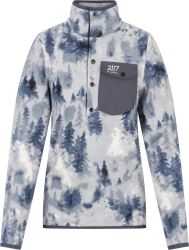Matsdal - dámska fleecová mikina s kapucňou 1/2 zip, AOP XL