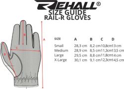 Rehall Rail-R unisex lyžařské rukavice, Stone (1)