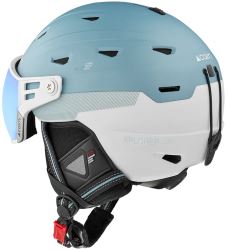 Lyžiarska prilba Cairn Xplorer Visor Evolicht NXT®, Mat Metallic Eucalyptus (1)