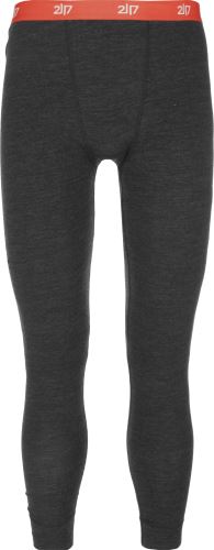 2117 of Sweden Pauki pánske merino nohavice, Dark Grey Melange