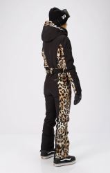 Rehall-Teddie-R- dámská softshellová lyžařská kombinéza, Leopard (4)