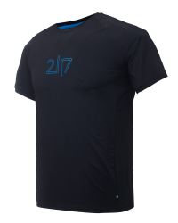 2117 of Sweden ALKEN pánske funkčné tričko s krátkym rukávom, čierne (1)