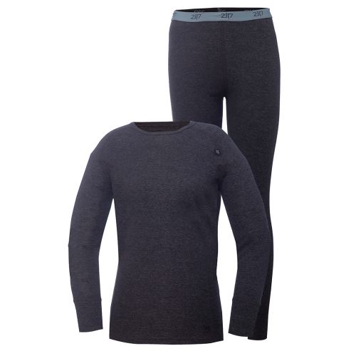2117 of Sweden PAUKI dámský set merino termoprádla, grey melange