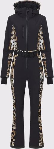 Rehall-Teddie-R- dámská softshellová lyžařská kombinéza, Leopard