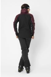 2117 of Sweden Kruppa dámská hybridní bunda s kapucí, Dark Plum (3)
