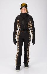 Rehall-Teddie-R- dámská softshellová lyžařská kombinéza, Leopard (2)