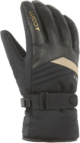 Dámske lyžiarske rukavice Cairn Masaya W C-Tex Pro, Black Gold