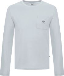 Uggelbo - unisex bavlnené tričko s dlhým. rukávom, jemná modrá S
