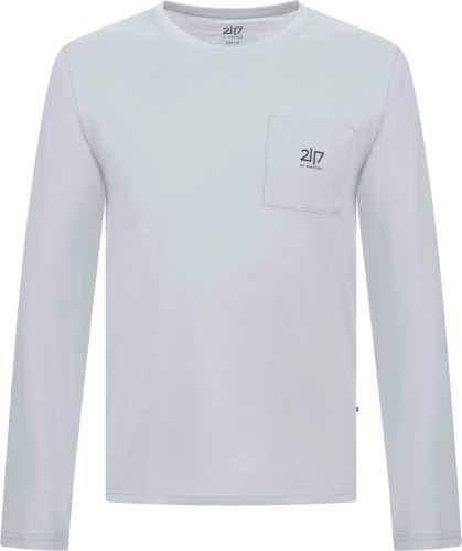 Uggelbo - unisex bavlnené tričko s dlhým. rukávom, jemná modrá S
